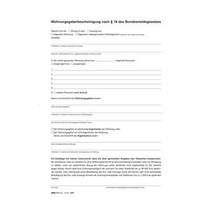 Zubehör: Wohnungsgeberbescheinigung 545/10