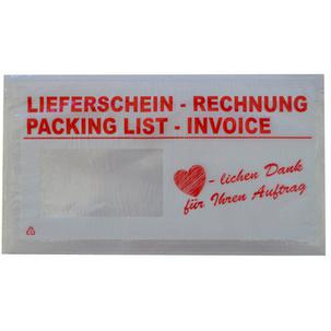 Symbolbild: mit Aufdruck Lieferschein / Rechnung + Herzlichen Dank... 78910505