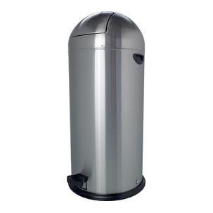 Tret-Abfalleimer "the step dome", Edelstahl H2405495