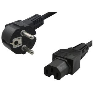 Symbolbild: Schutzkontakt - Stromkabel, einseitig gewinkelt CP105