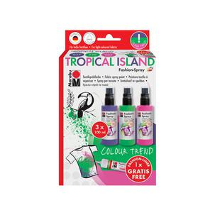Textilsprühfarbe "Fashion-Spray", Set TROPICAL ISLAND 1719000000085