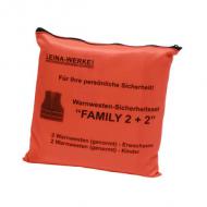 Pannenwesten / Warnwesten im Set "Family 2+2"