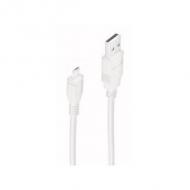 USB 2.0 Micro Anschlusskabel, USB-A - Micro USB-B - blanc