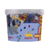 Bügelperlen maxi "Volltonmix", in Dose, 600 Stück