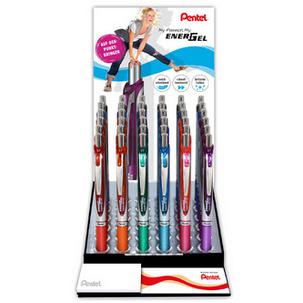 Liquid Gel-Tintenroller EnerGel BL77, im Thekendisplay BL77-8COL-3G