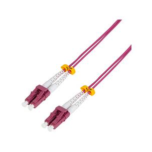 LWL Patchkabel, LC-Duplex Stecker - LC-Duplex Stecker, OM4 FP4LC00
