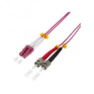 LWL Patchkabel, LC-Duplex Stecker - 2 x ST Stecker, OM4