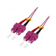LWL Patchkabel, SC-Duplex Stecker - SC Duplex Stecker, OM4