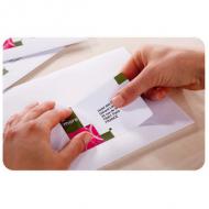 AVERY Etiquette dadresse Jet dencre, 99,1 x 38,1 mm, blanc avec marge, coins arrondis, pour imprimante jet dencre contenu: 350 étiquettes sur 25 feuilles A4 (J8163-25.FR)