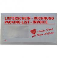 Symbolbild: mit Aufdruck Lieferschein / Rechnung + Herzlichen Dank...