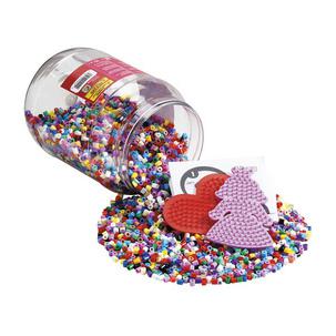 Bügelperlen midi + Stiftplatten, in Kunststoffdose, rot 2020