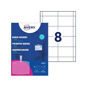 Namensschild mit Clip 4822