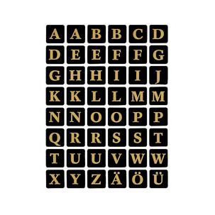 Buchstaben-Sticker, Folie geprägt 4130