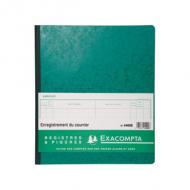 EXACOMPTA Geschäftsbuch "Enregisterment du courrier" --------------------- pour le marché: F -------------------320 x 270 mm, 26 lignes, folioté, papier 110 g / m2, couverture coloris assortis - pas de choix de couleur possible (4400E)