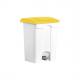 Tret-Abfalleimer "the step", weiß / grün H2402251