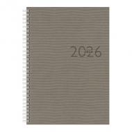 Buchkalender "studioplan int. Tejo Wire-O", grau