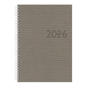 Buchkalender "studioplan int. Tejo Wire-O", grau 7023036806