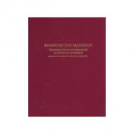 ELVE Registre "Mandat Transaction Immobilire", 200 pages 320 x 250 mm vertical, folioté de 1  99, couverture pleine toile rouge, papier registre supérieur 100 g / m2, imprimé bleu (1410)