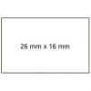 Etiketten für Preisauszeichner, 26 x 16 mm, gelb - Format