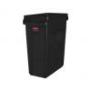 Abfallbehälter Slim Jim mit Lüftungskanälen, 60 Liter, schwarz
