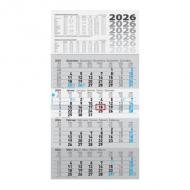 Wandkalender "4-Monats-Kalender UWS", grau
