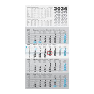 Wandkalender "4-Monats-Kalender UWS", grau 5070242006