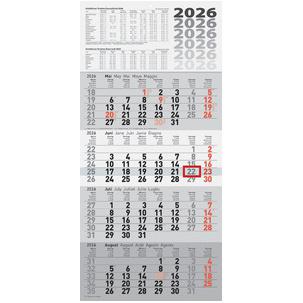 Wandkalender "4-Monatskalender quattroplan 2" 70-33 420 006