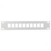 10" Keystone Patch Panel, lichtgrau