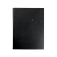 EXACOMPTA Buchkalender Journal 29 / 1, 2026, Barbara, schwarz ---------------------- Pour le marché: F ------------------1 jour page, couverture PVC lisse Barbara noir, piqre sellier, format: 297 x 210 mm, tranche naturelle, papier blanc, janvier  janvier, rendez-vous par 1 / 4 h (294121E)