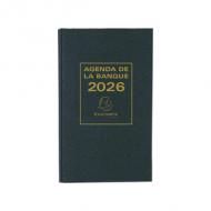 EXACOMPTA Buchkalender Banquier large 2026, schwarz besteht aus 2 Büchern, Vol 1 + Vol 2. (38682E)