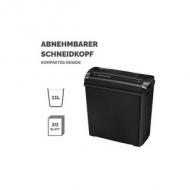 Fellowes Aktenvernichter Powershred P-25S, Streifen 7,0 mm Schnittleistung: 5 Blatt, Auffangvolumen: 11 Liter, Arbeitsbreite: 220 mm, Sicherheitsstufe: P-1, Farbe: schwarz, Maße: (B)286 x (T)153 x (H)299 mm (4701001)