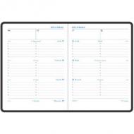 EXACOMPTA Buchkalender Pratic, 2026, Barbara, schwarz ---------------- Für den Markt: F ------------------------1 Woche auf 2 Blättern, aus Kunststoff (194421E)