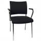Besucherstuhl "Visit 10 Polster", schwarz inkl. optionalen Armlehnen NV190 G22