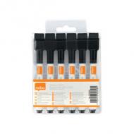 Whiteboard-Marker, schwarz, 6er Set