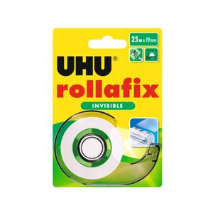 Klebefilm rollafix invisible inkl. Handabroller, 19 mm x 25 m 36970