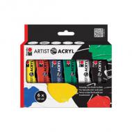 Acrylfarben-Set "ARTIST ACRYL", 6 x 22 ml Tube