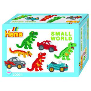Bügelperlen midi "Small World Auto & Dino", Geschenkpackung 3502