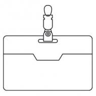 Namensschild aus Kunststoff, Vorderseite ausgeschnitten
