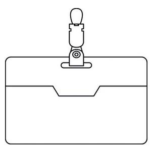 Namensschild aus Kunststoff, Vorderseite ausgeschnitten 8009213