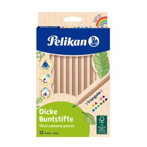 Dreikant-Buntstifte Jumbo, 12er Kartonetui 400142590