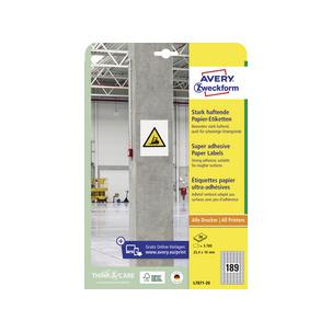 Stark haftende Papier-Etiketten L7872-20