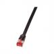 Flach-Patchkabel Kat. 6A U/FTP, schwarz CF2063S