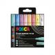 Pigmentmarker POSCA PC-1MC, 8er Etui, softe Farben PC1MC/4APFASS09