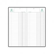 EXACOMPTA Buchkalender Banquier long 2026, schwarz Inhalt: 2 Bücher (38582E)