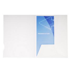 Präsentationsmappe Chromolux, weiß 635017E