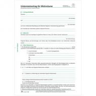 Vordruck "Untermietvertrag für Wohnräume" inkl. Wohnungsgeberbescheinigung