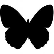 Kreidetafel SILHOUETTE "Schmetterling"