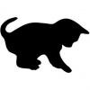 Kreidetafel SILHOUETTE "Katze"