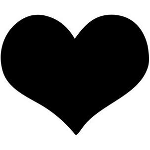 Kreidetafel SILHOUETTE "Herz" FB-HEART