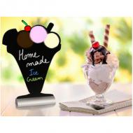 Symbolbild: Anwendung Tischaufsteller SILHOUETTE "Eis"